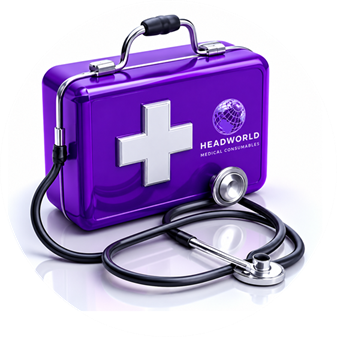 Healthcare professional holding medical equipment